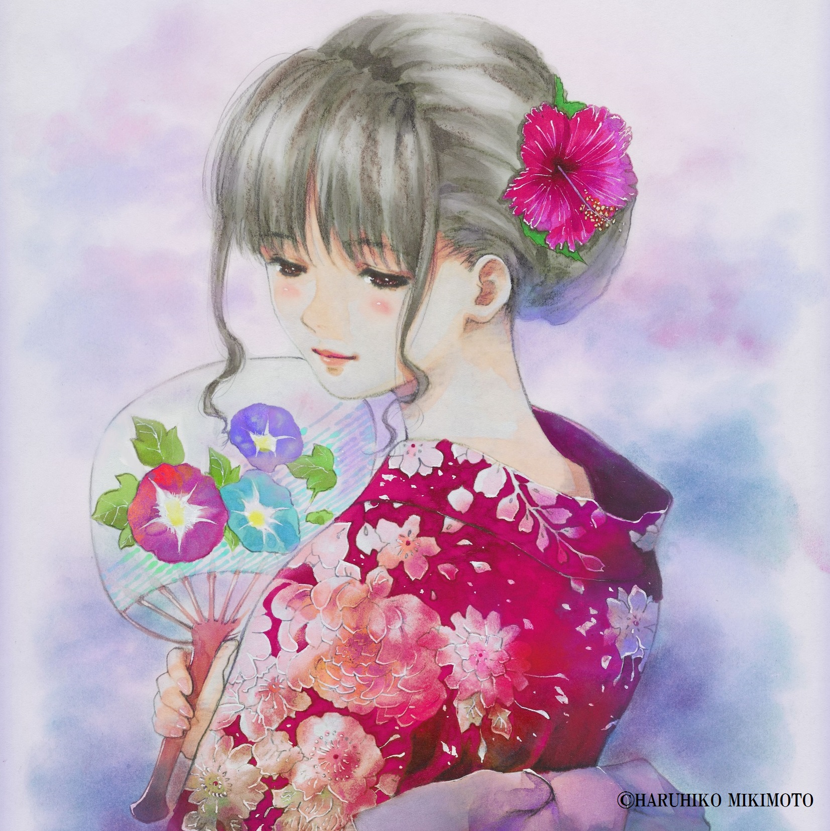 美樹本晴彦先生　新作版画